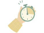 Employee time clock icon